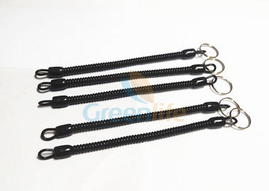 Peso leggero nero solido elastico del guinzaglio di sicurezza di lunghezza della cordicella 160MM delle pinze di pesca