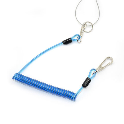 Lanyard di corda di filo di plastica blu chiara Lanyard di sicurezza