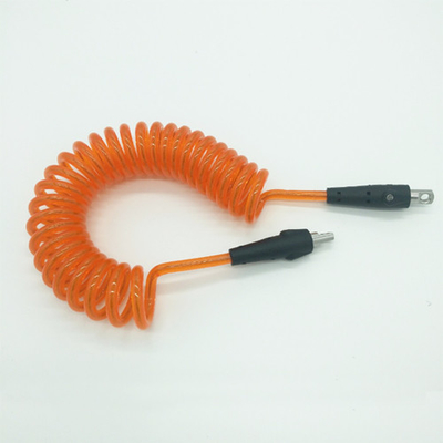 Cordicella arancio 1.5M dello strumento della bobina ritirato lungamente per l'armatura di sicurezza