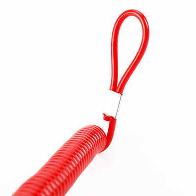Corde di poliuretano estensibile, bobina flessibile, cordone rosso allungato