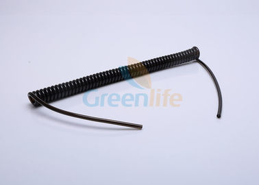Copertura ritrattabile del nero TPU del cavo di sicurezza di rinforzo acciaio con l'estremità di coda