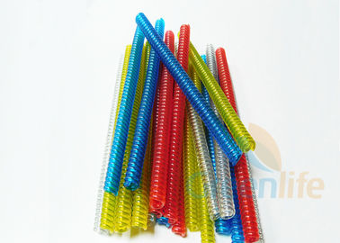Colori rossi trasparenti di giallo di verde blu di lunghezza della cordicella di plastica su ordinazione della bobina