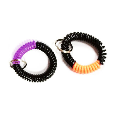 Panton colora l'anello spaccato chiave di TPU EVA Plastic Coil Bracelets With